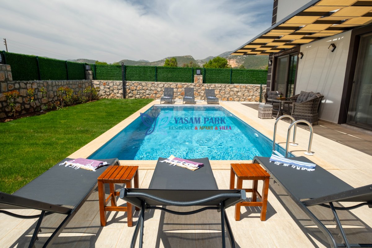 Villa Adada, Seydikemer, 6 Kişilik, Özel Yüzme Havuzlu