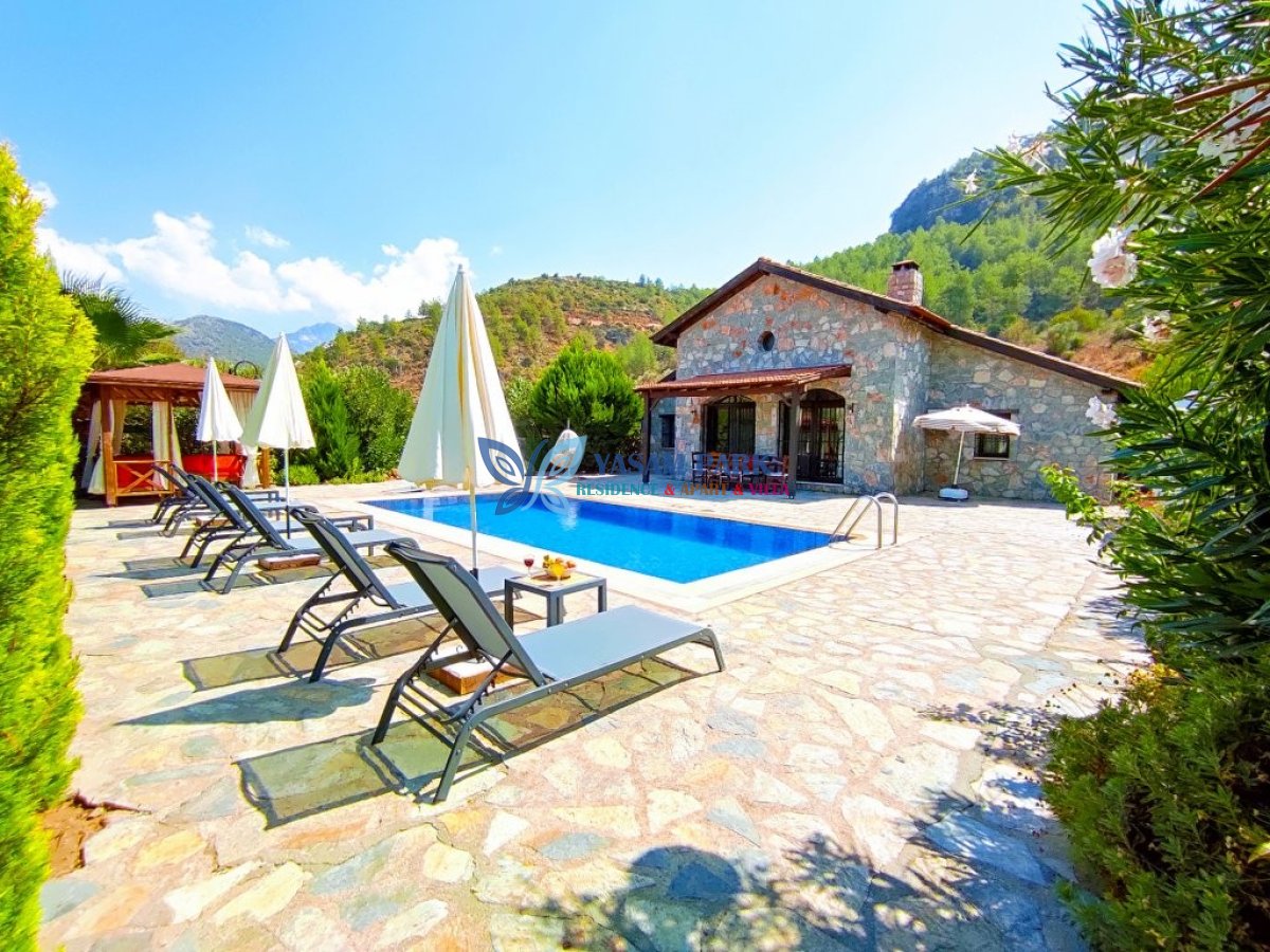 Villa Kayaköy 4, Fethiye / Kayaköy, 6 Kişilik, Özel Yüzme Havuzlu