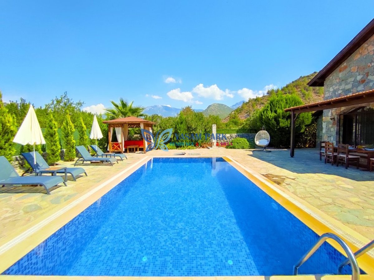 Villa Kayaköy 4, Fethiye / Kayaköy, 6 Kişilik, Özel Yüzme Havuzlu