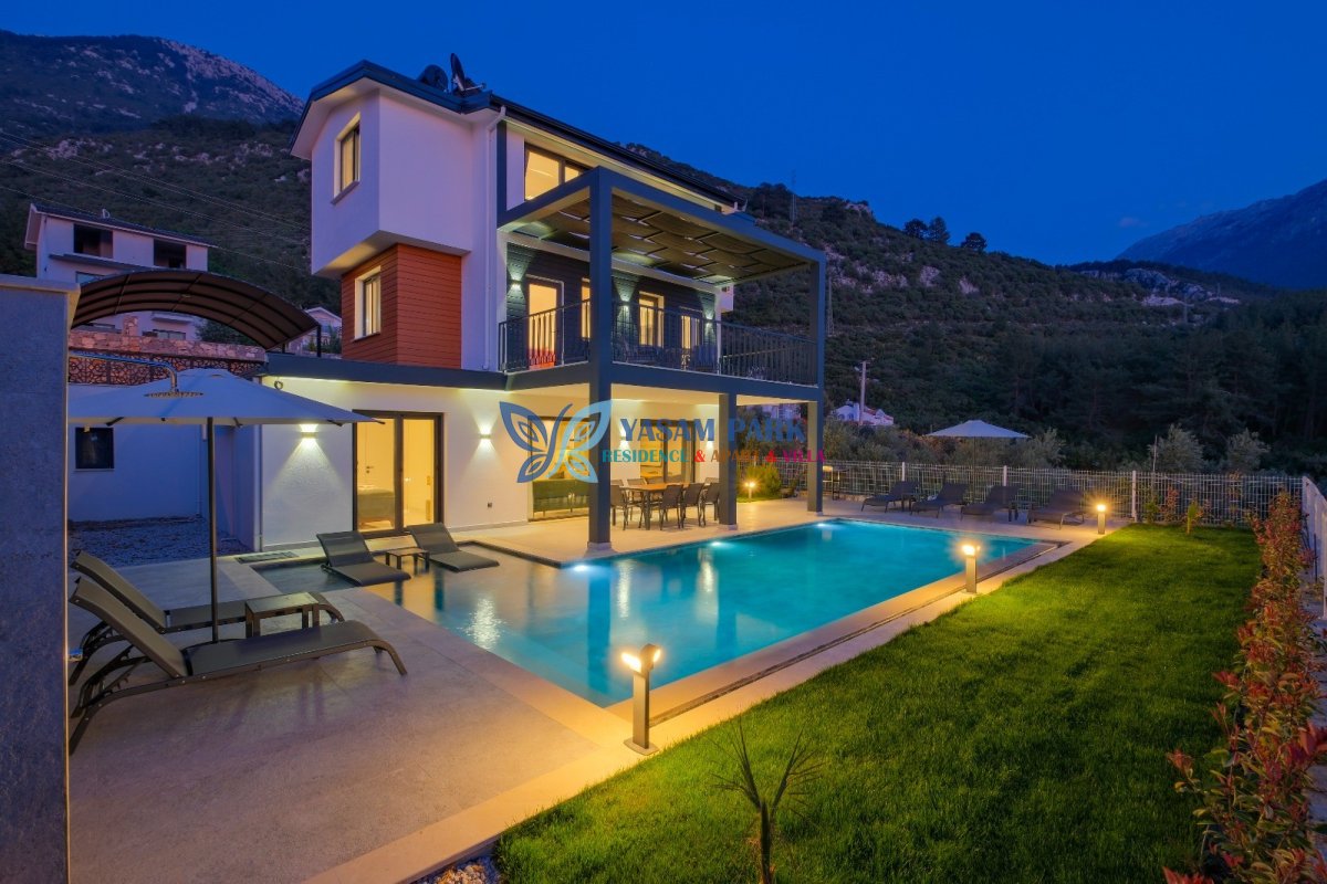 Villa Toharya 2, Fethiye / Ovacık, 8 Kişilik, Özel Yüzme Havuzlu